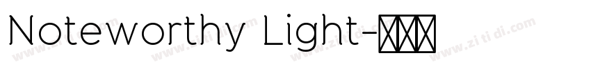 Noteworthy Light字体转换